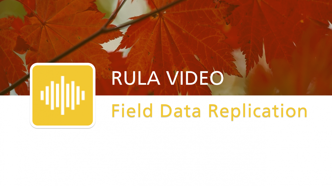 New Training Video "Field Data Replication Tutorial"